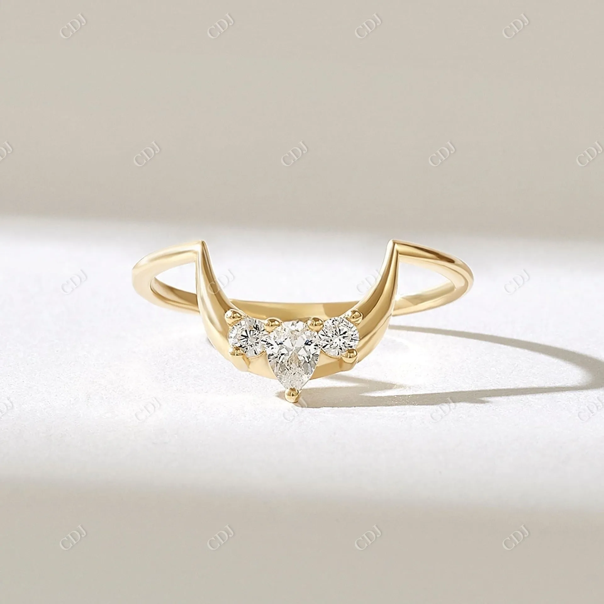 0.21CTW Natural Diamond Tiara Arch Wedding Band