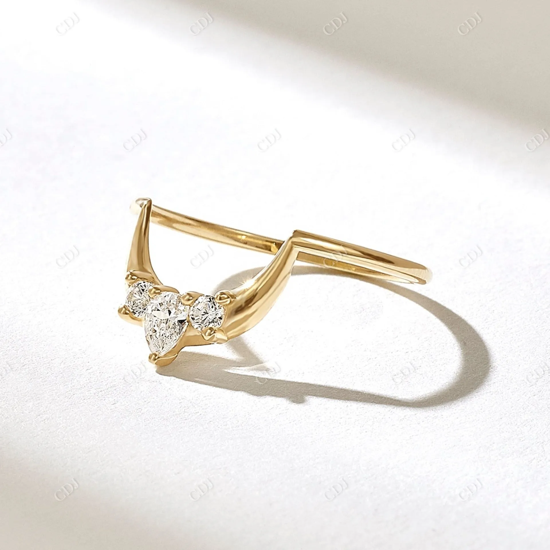 0.21CTW Natural Diamond Tiara Arch Wedding Band