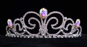 #16019 - Neptune Bride Tiara - AB #16019 - Neptune Bride Tiara - AB