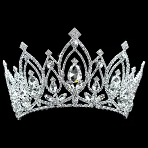 #17167 - Extreme Sparkle Tiara with Combs - 4" #17167 - Extreme Sparkle Tiara with Combs - 4"