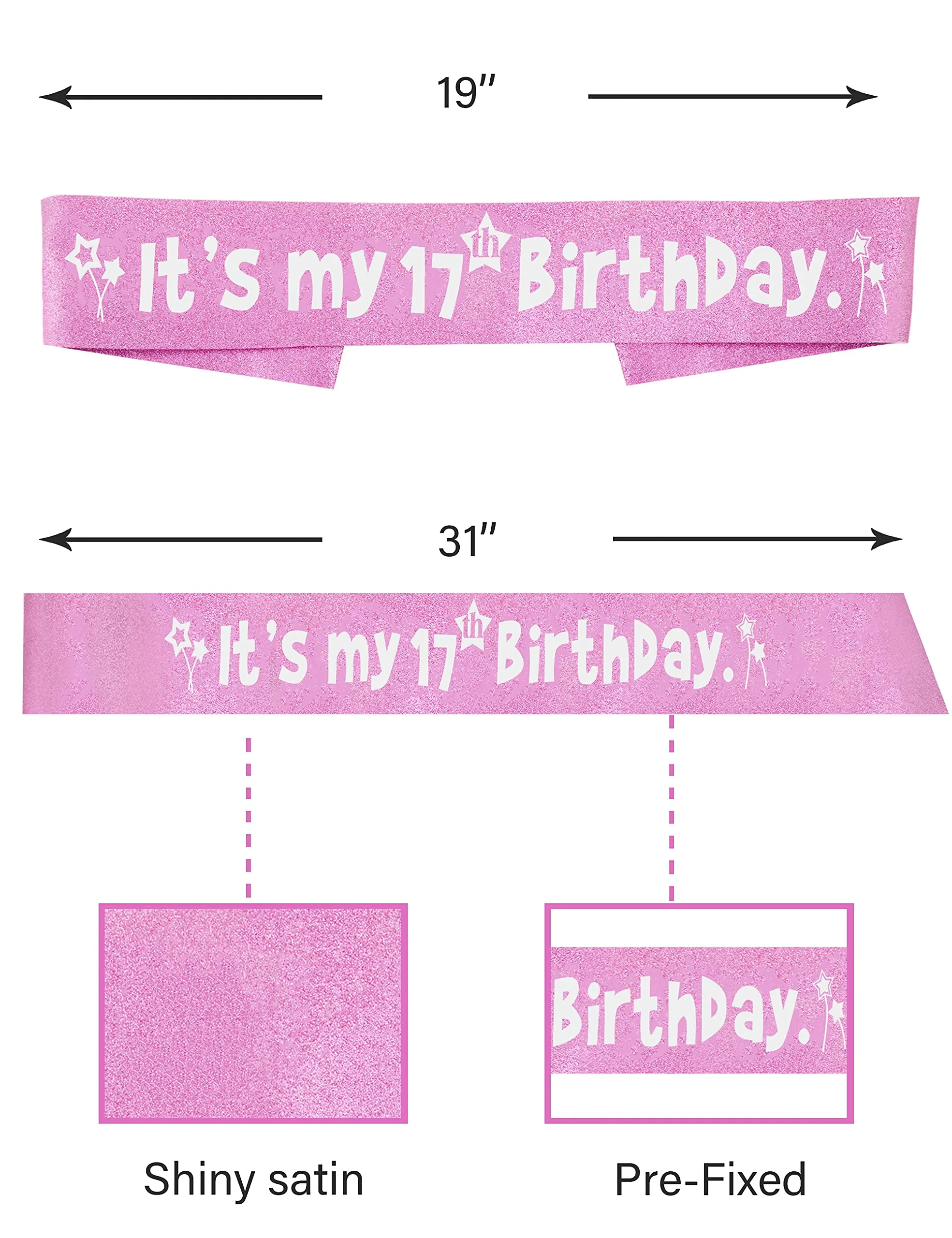 17th Birthday Gifts for Girls, 17th Birthday Tiara and Sash, 17th Birthday Decorations