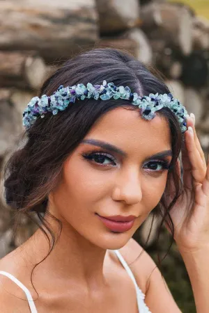 2025 Boho Raw Stone Tiara Turquoise Headband Wedding Bridal Crown Accessories 2025 Boho Raw Stone Tiara Turquoise Headband Wedding Bridal Crown Accessories