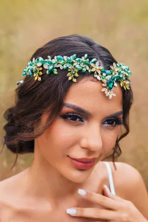 2025 Boho Turquoise Headbands Bridal Diamond Tiara Wedding Accessories 2025 Boho Turquoise Headbands Bridal Diamond Tiara Wedding Accessories