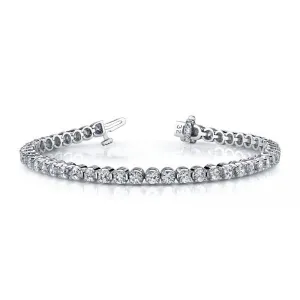 2.50 TCW Diamond 18K Gold Tennis Bracelet
