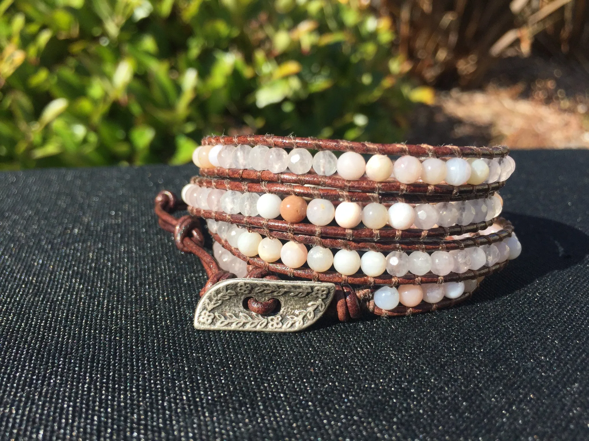 4-Wrap Bracelet - Shades of Pink