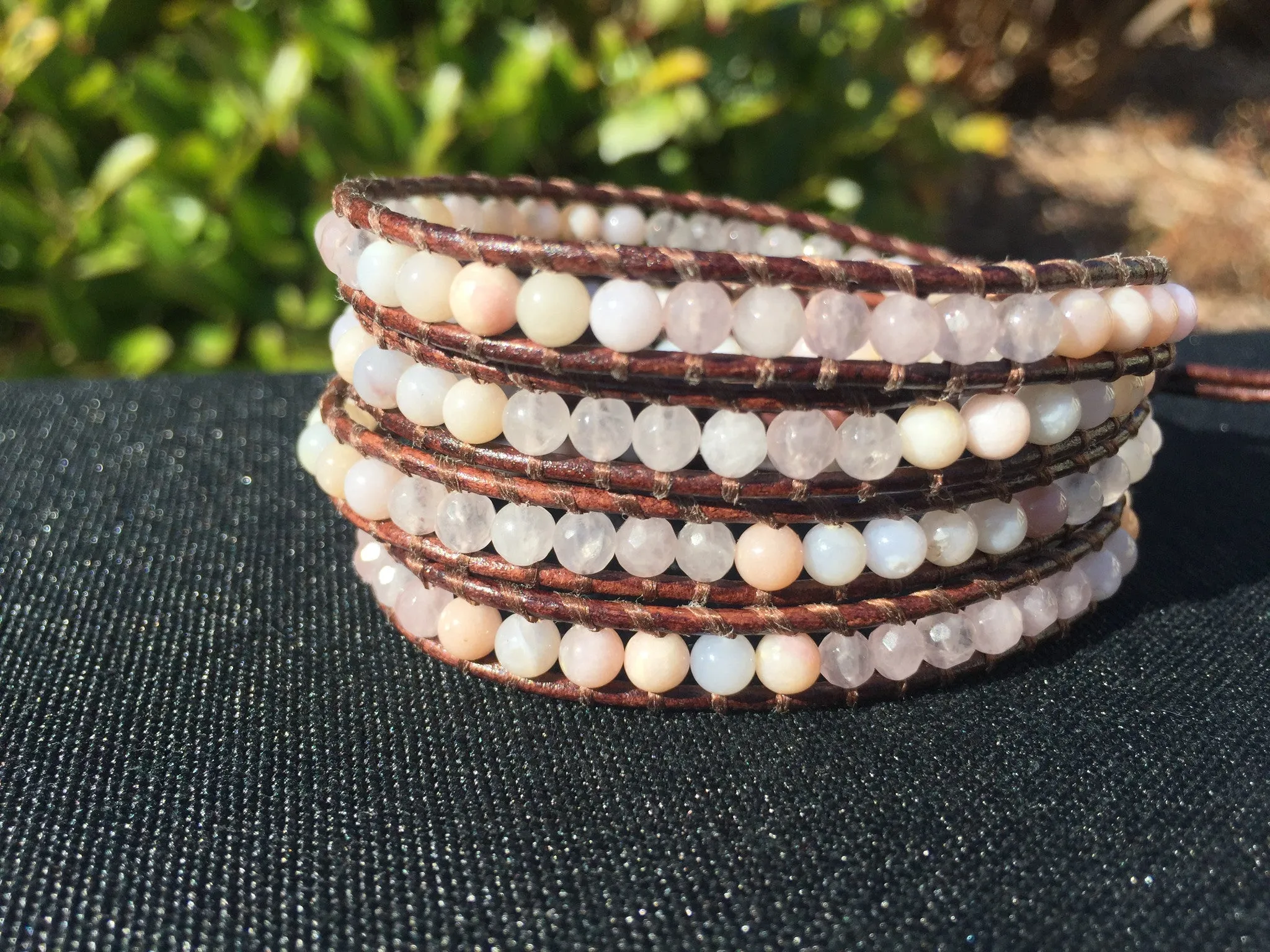 4-Wrap Bracelet - Shades of Pink