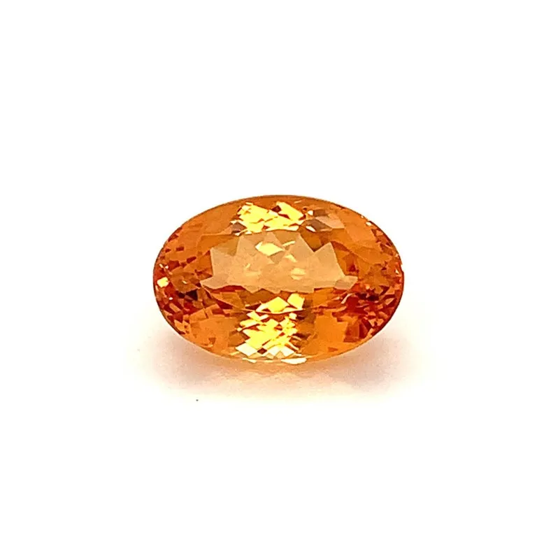 7.16 Carat Precious Topaz Oval, Unset Loose 3-Stone Ring, Pendant Necklace Gem