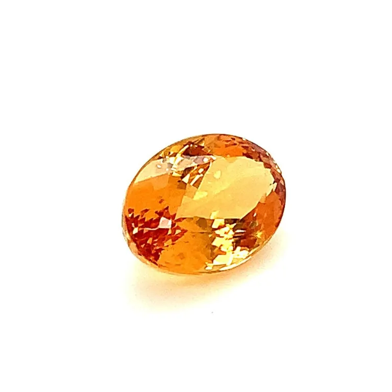 7.16 Carat Precious Topaz Oval, Unset Loose 3-Stone Ring, Pendant Necklace Gem