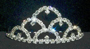 #9812 Crystal Tiara Comb #9812 Crystal Tiara Comb