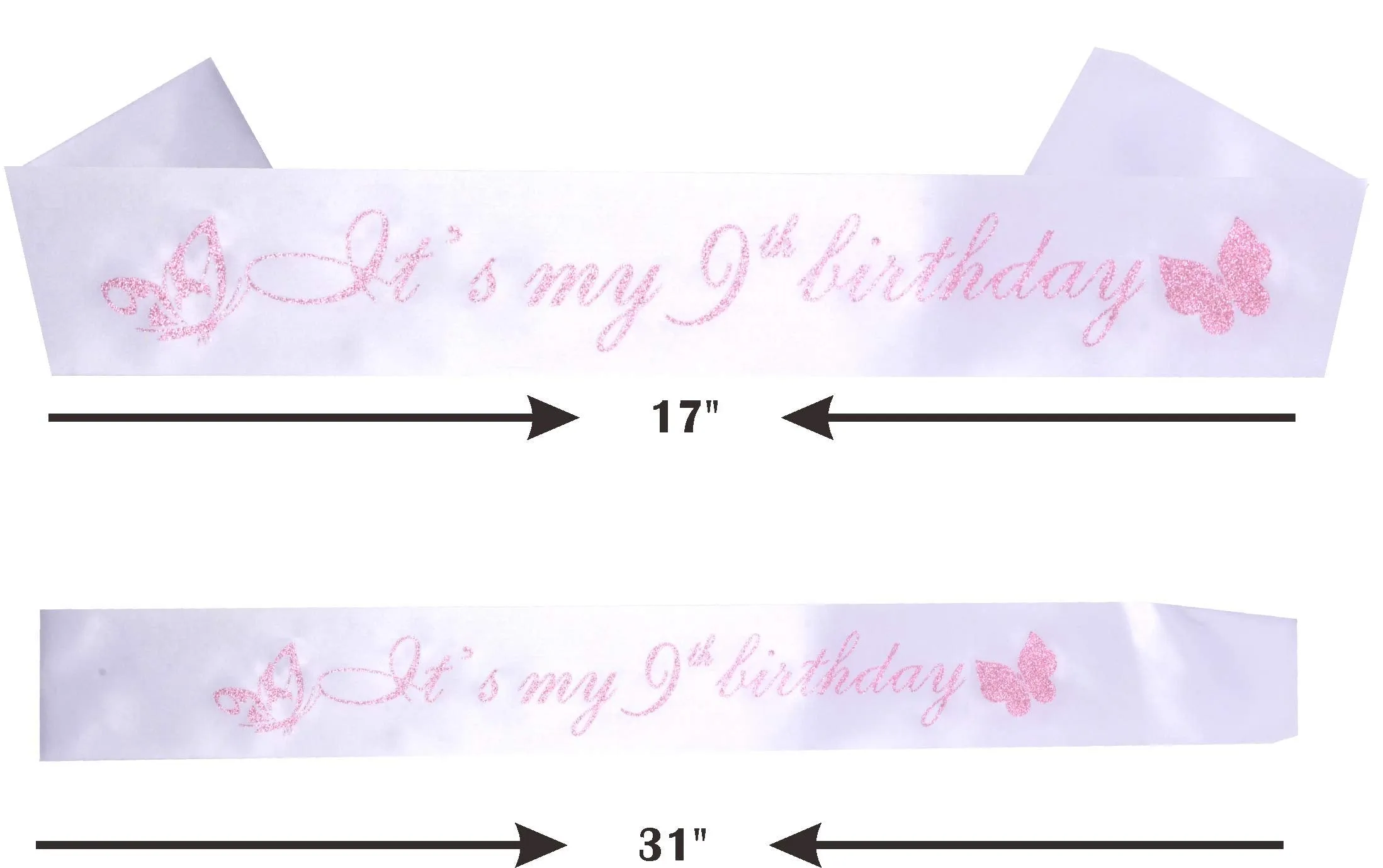 9th Birthday Decorations Party Supplies, 9th Birthday Gifts, Pink 9th Birthday Tiara
