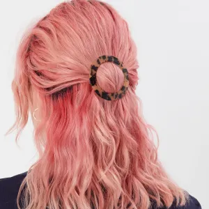 Accessorize London Women's Tort Round Tort Barrette Hair Clip