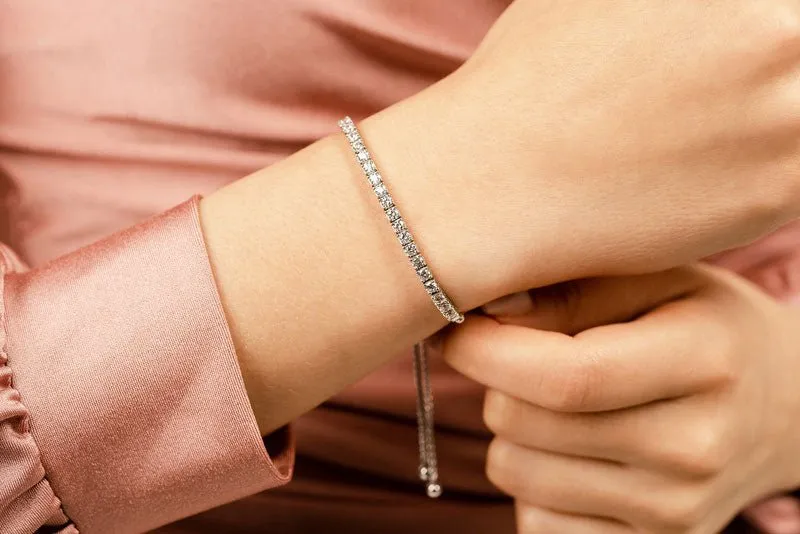 Adjustable Diamond Dreams Bracelet Diamond  with 1.44 ct.(finished) 2.5mm