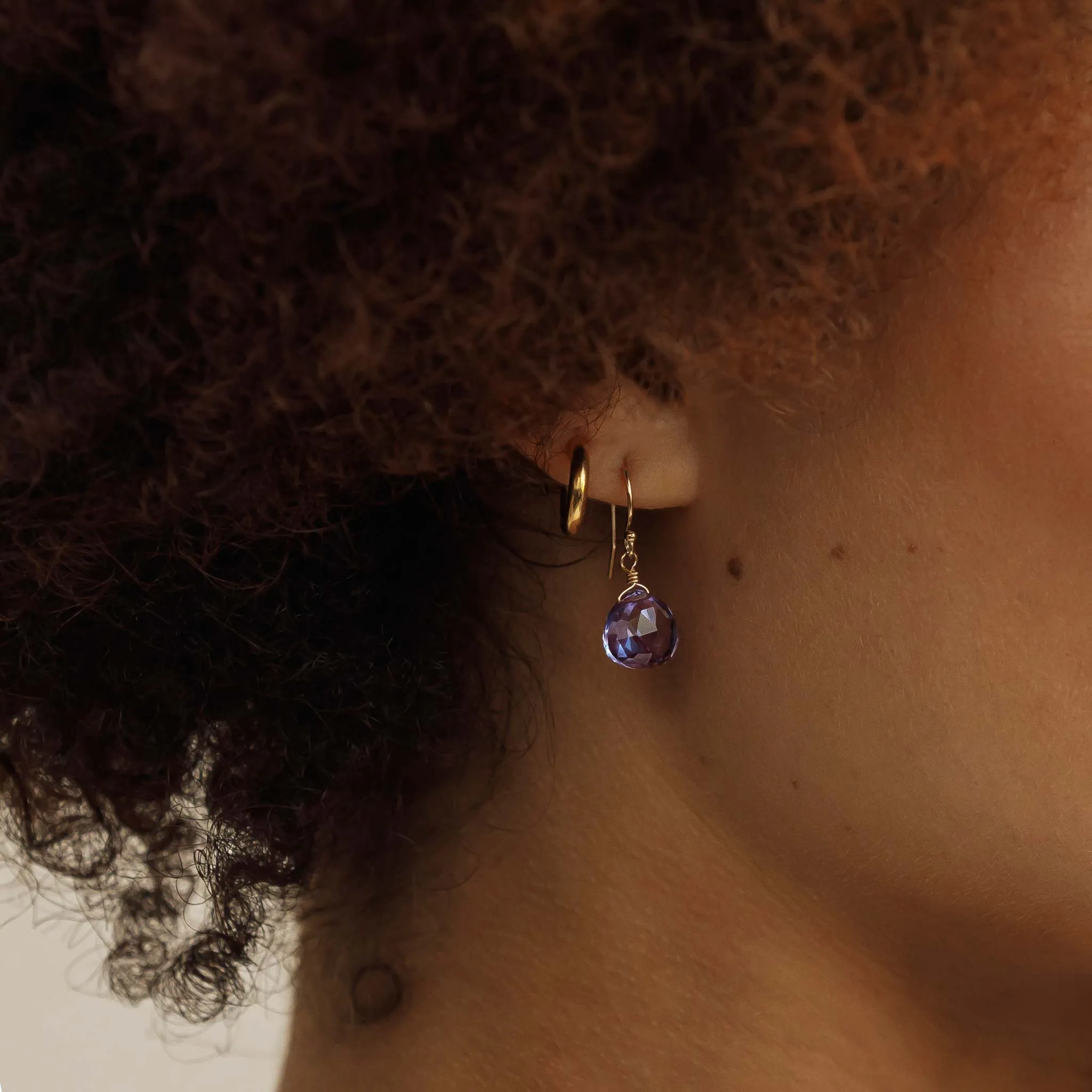 Alexandrite Quartz Isla Drop Earrings