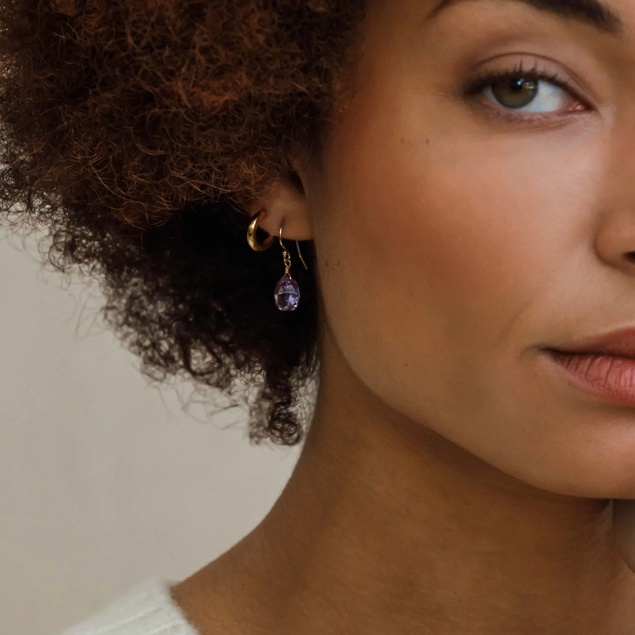 Alexandrite Quartz Isla Drop Earrings