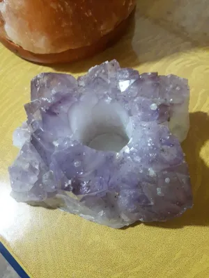 Amethyst Candle Holder STAR