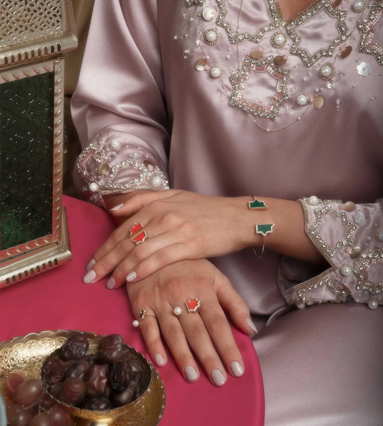 Andalus Midi Coral Ring