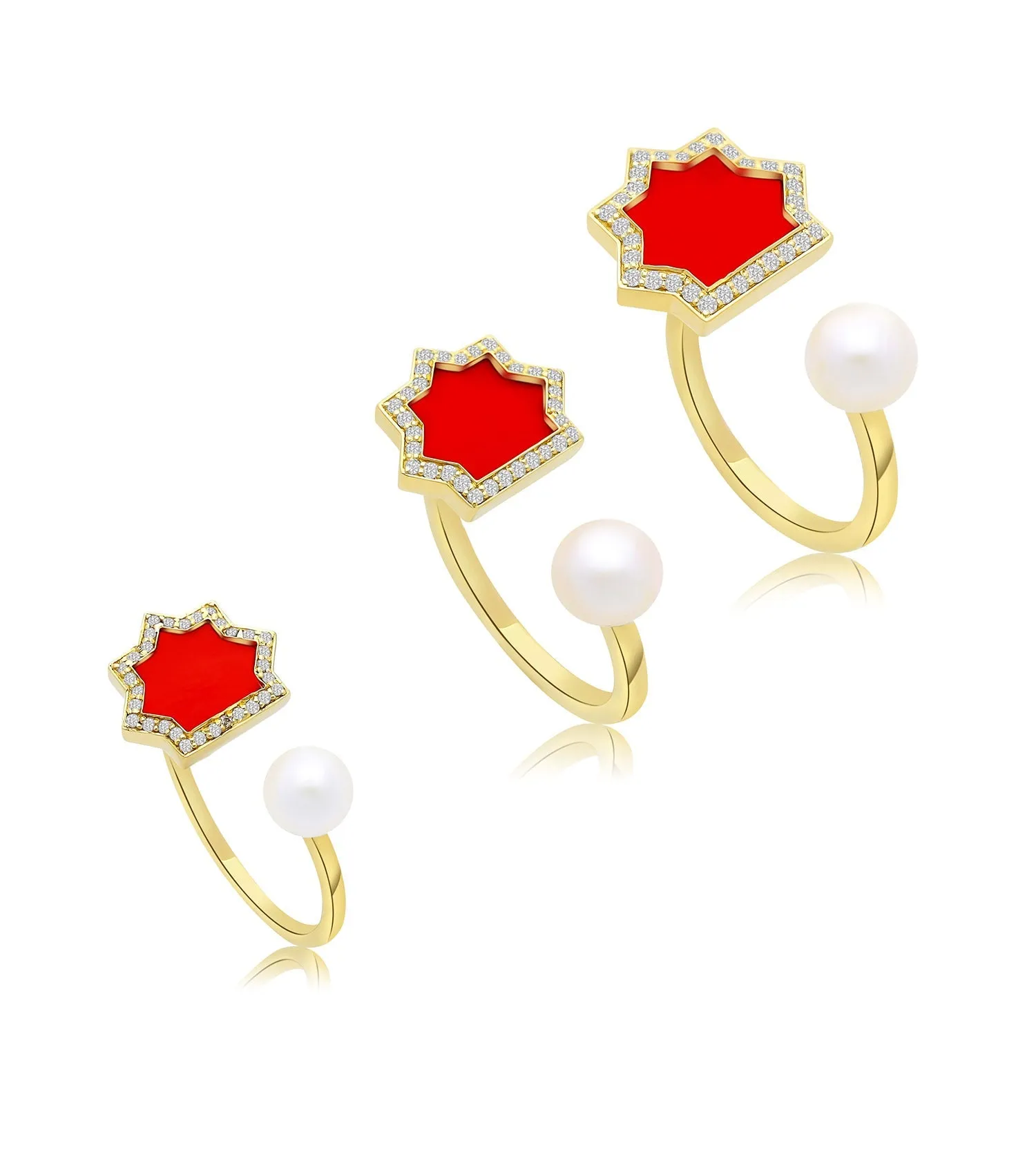 Andalus Midi Coral Ring