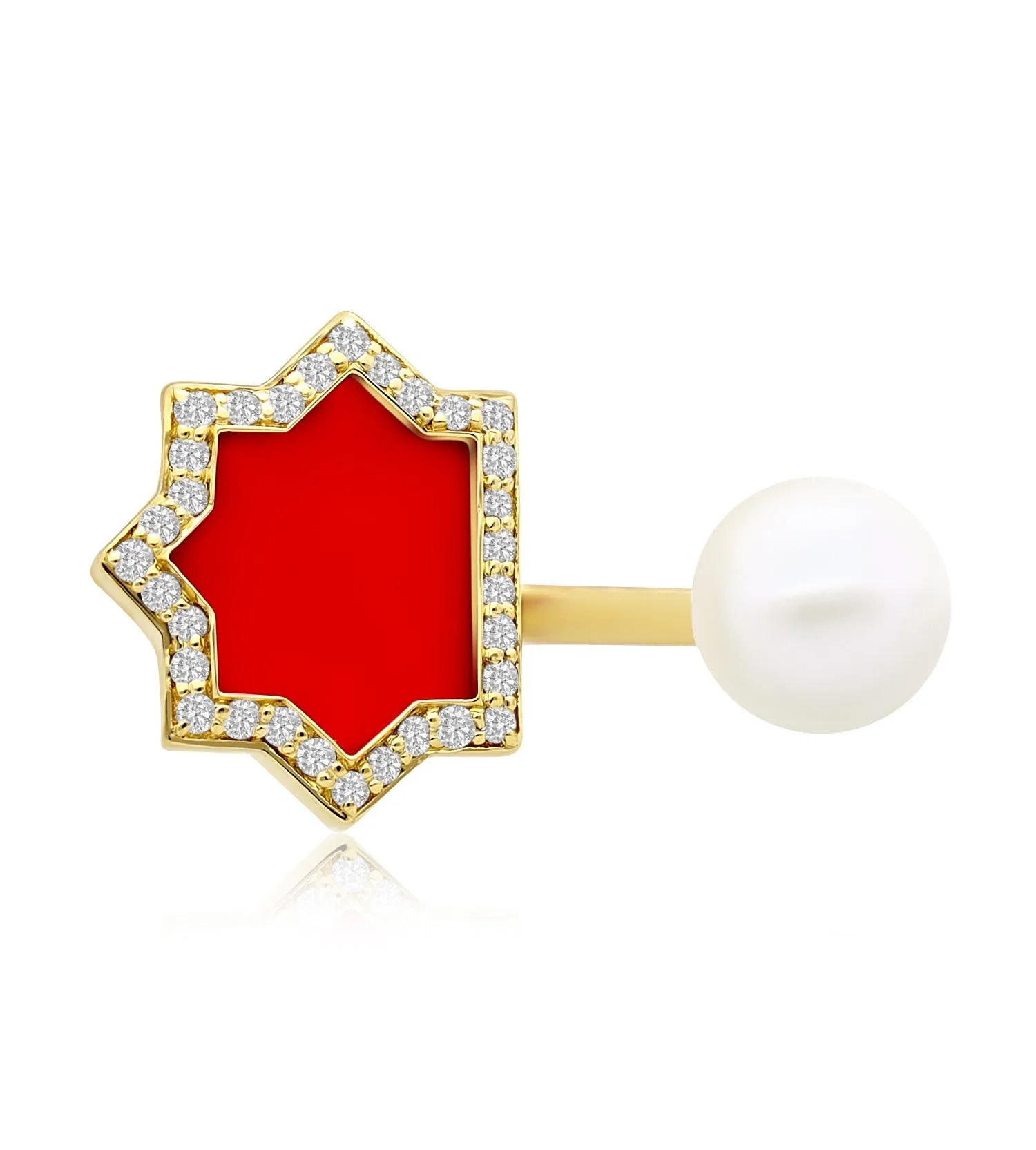 Andalus Midi Coral Ring