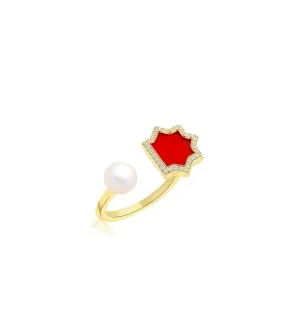 Andalus Midi Coral Ring