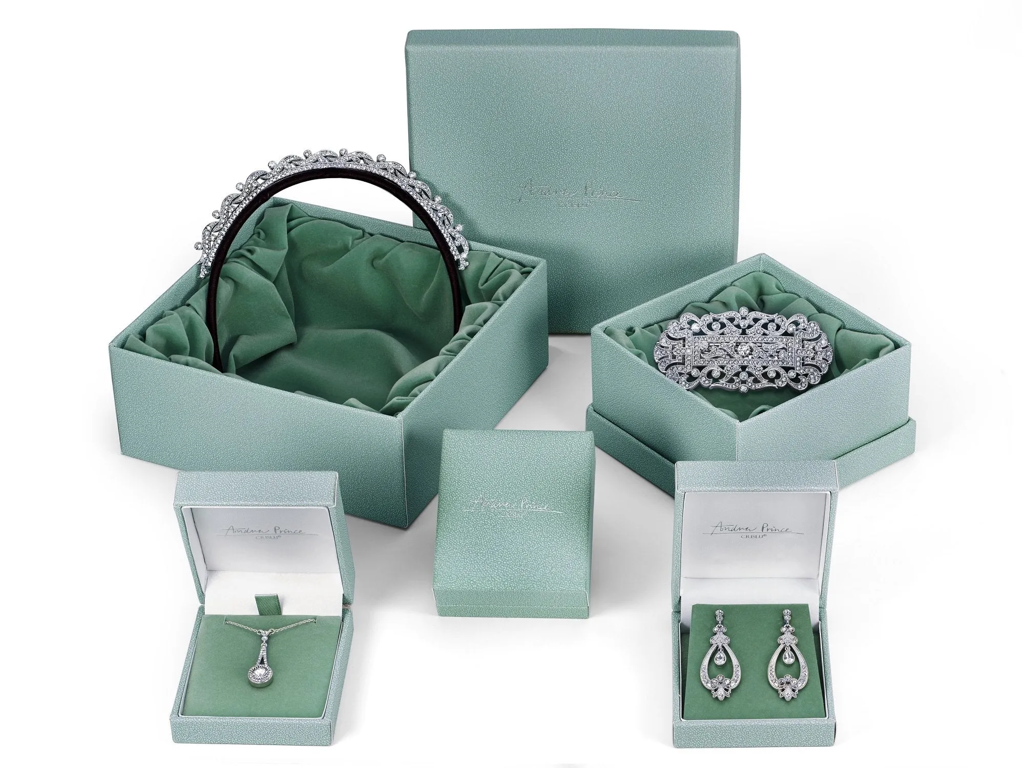 Andrew Prince by Crislu Emerald and Round Cut Tiara