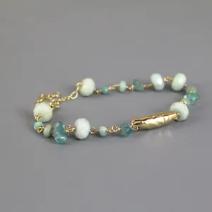 Apatite Amazonite Chain Bracelet