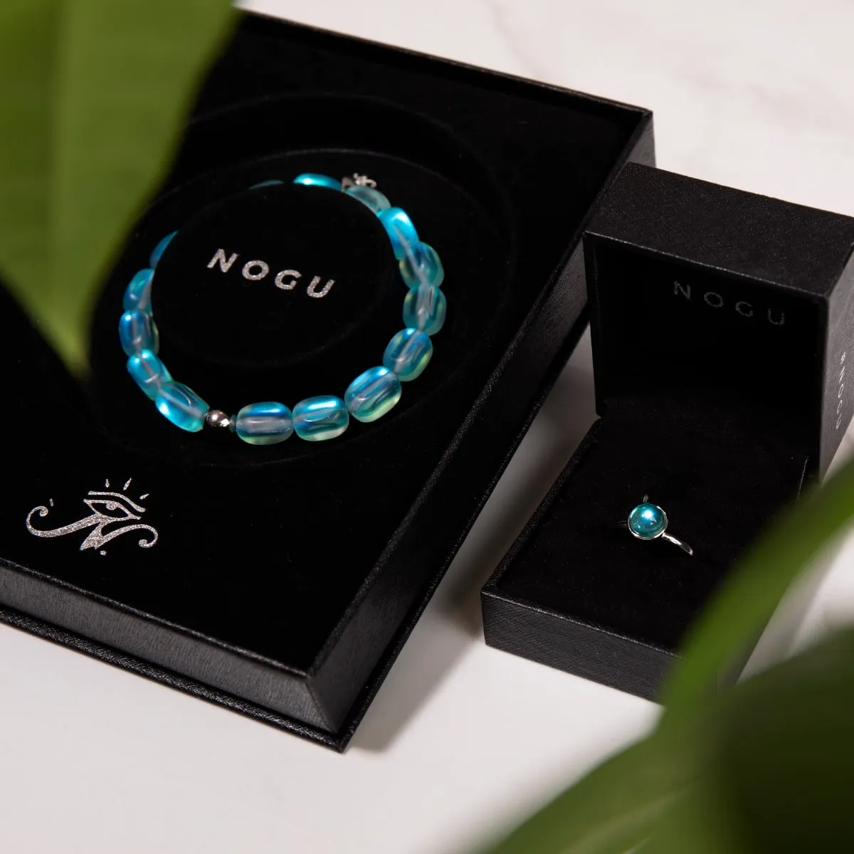 Aquamarine | .925 Sterling Silver | Mermaid Glass Pebble Bracelet