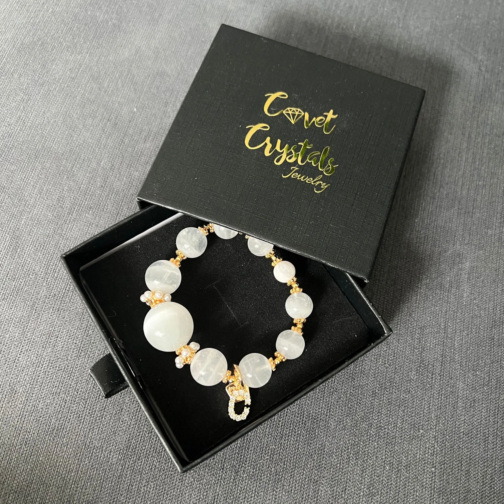 Aquamarine & Pink Jasper Baby Bracelet