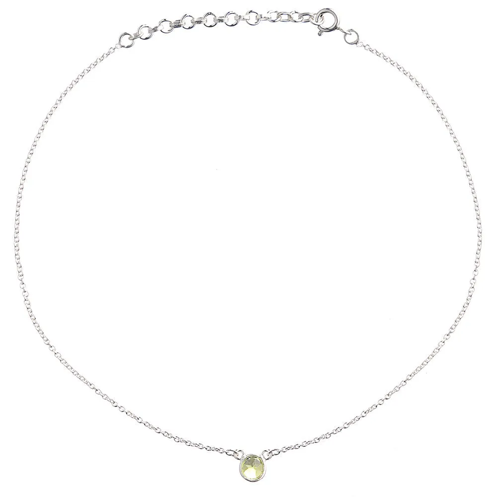August Birthstone Necklace