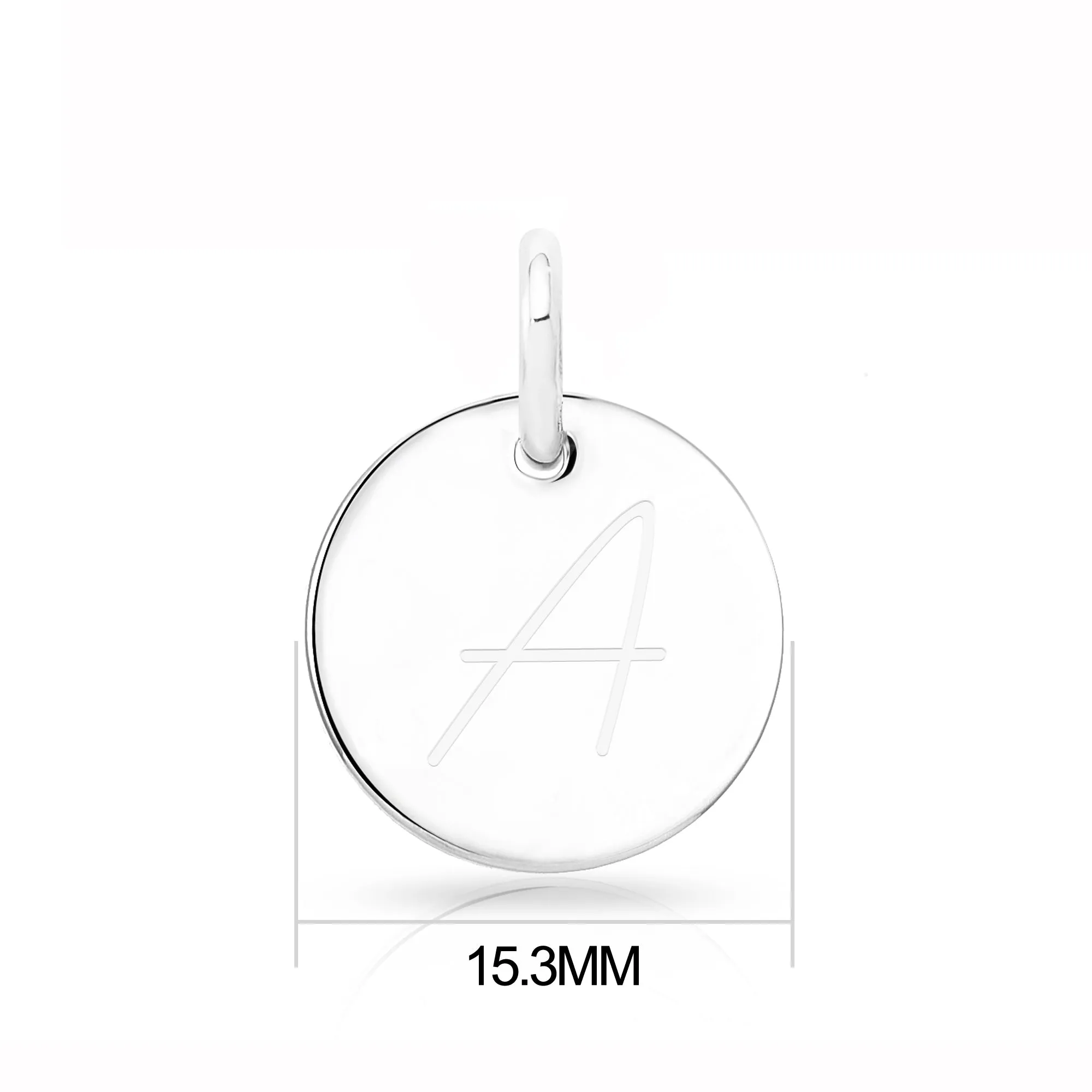 August (Peridot) Birthstone Necklace with Initial Charm (A to Z) Created with Zircondia® Crystals