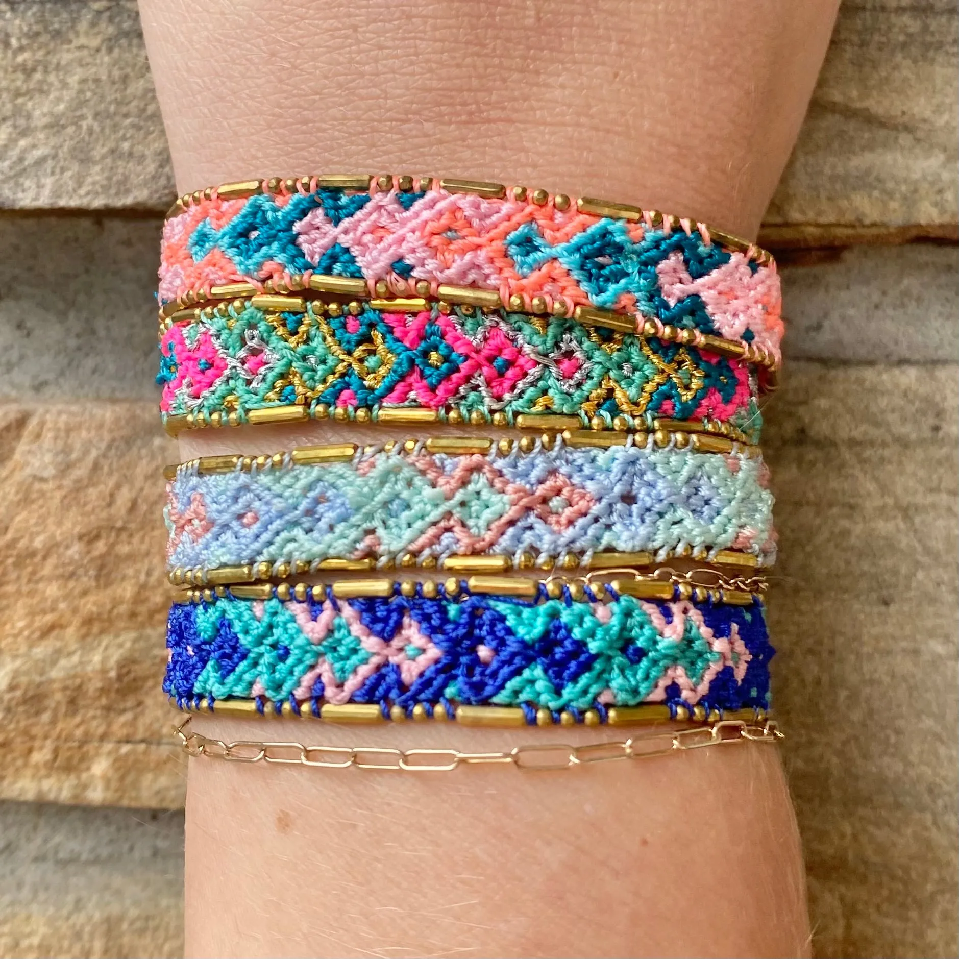Bali Metallic Friendship Bracelet - Fruity Dazzle