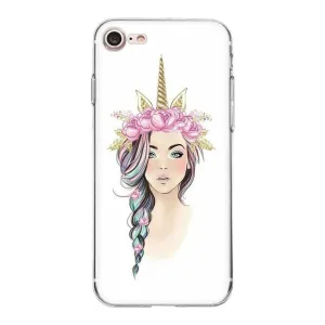 Beautiful Girl Unicorn iPhone Case