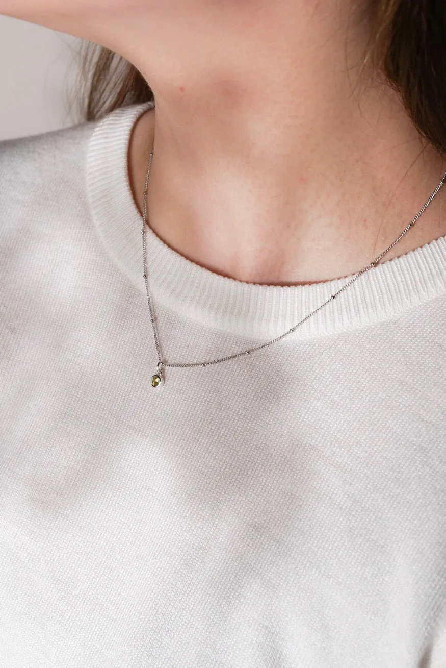 BIJOU Birthstone Sterling Silver Necklace