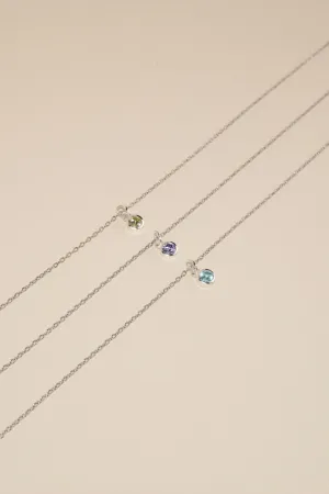 BIJOU Birthstone Sterling Silver Necklace