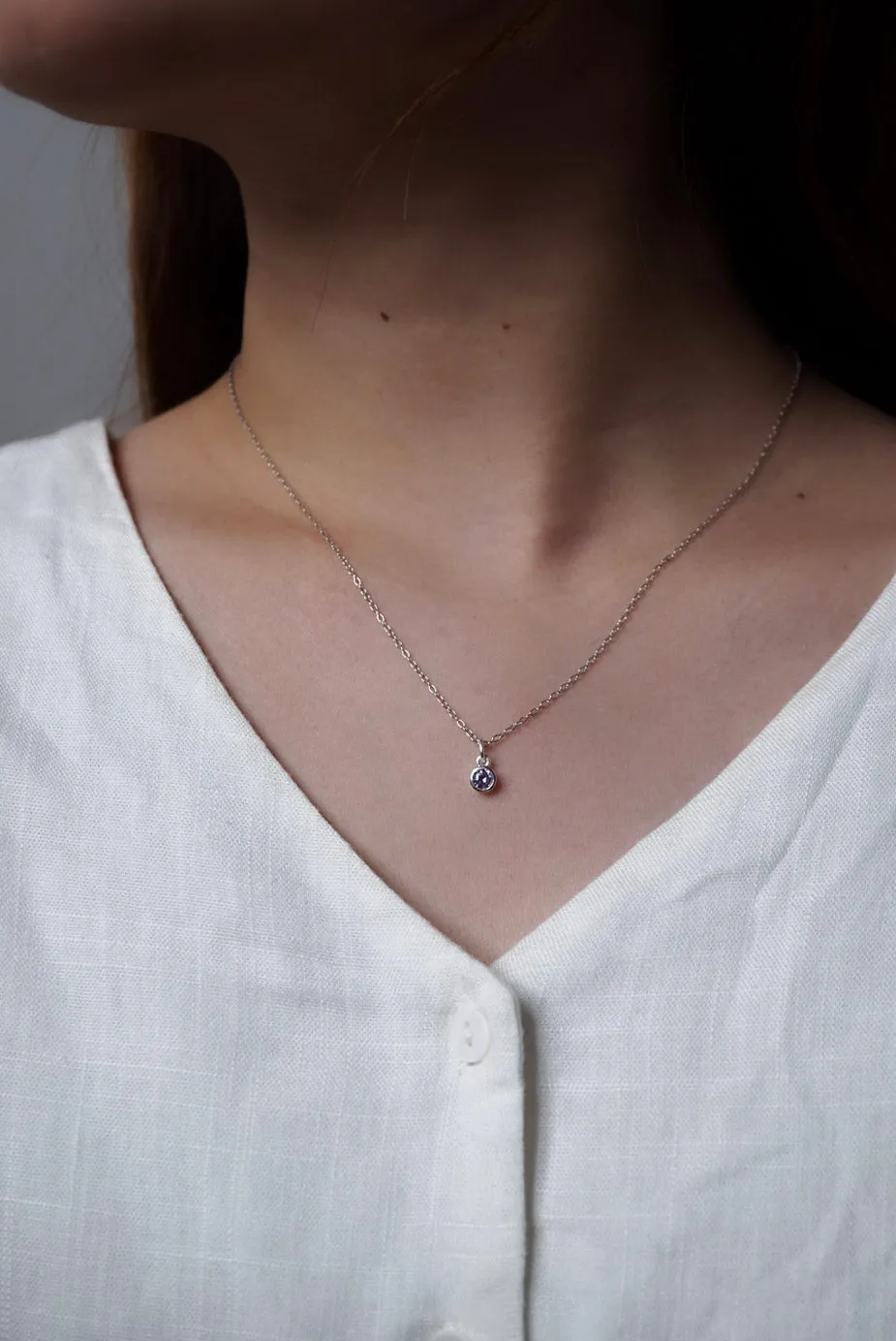 BIJOU Birthstone Sterling Silver Necklace