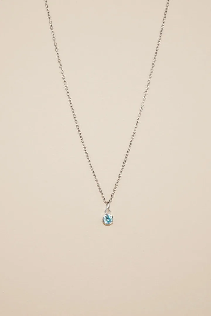 BIJOU Birthstone Sterling Silver Necklace