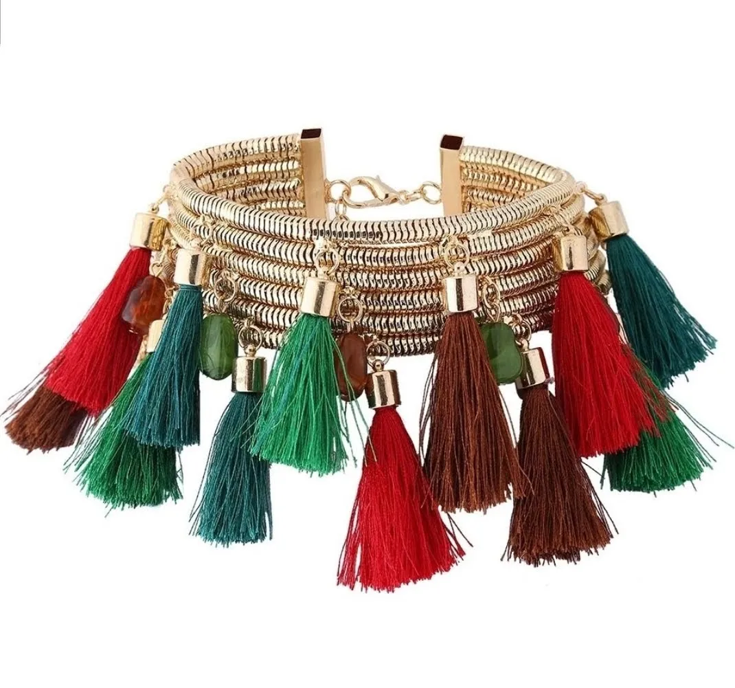 Black is Beautiful Tassel Choker