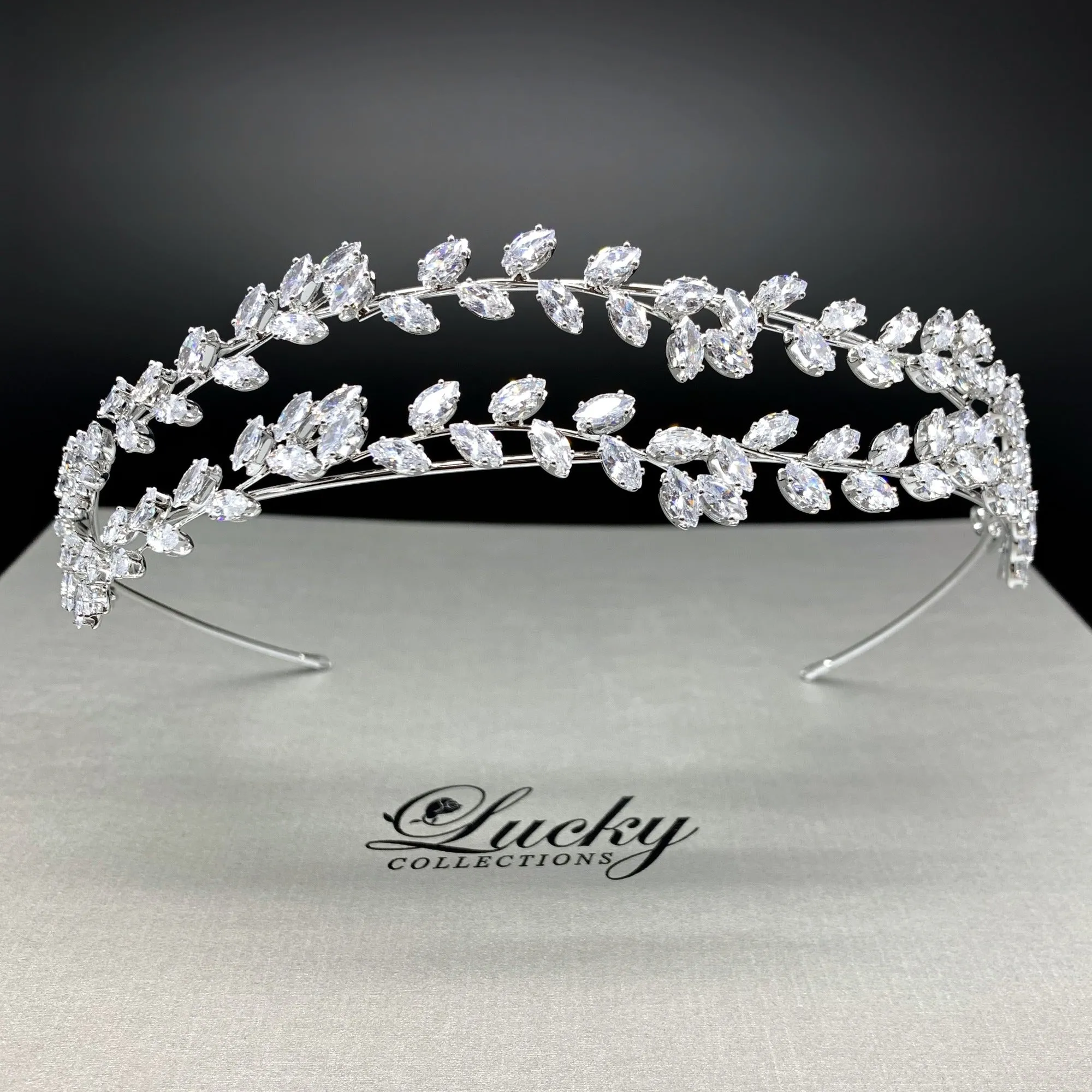 Bridal Headband, Quinceanera Headband, Boho Roman Vine Zirconia Jewel