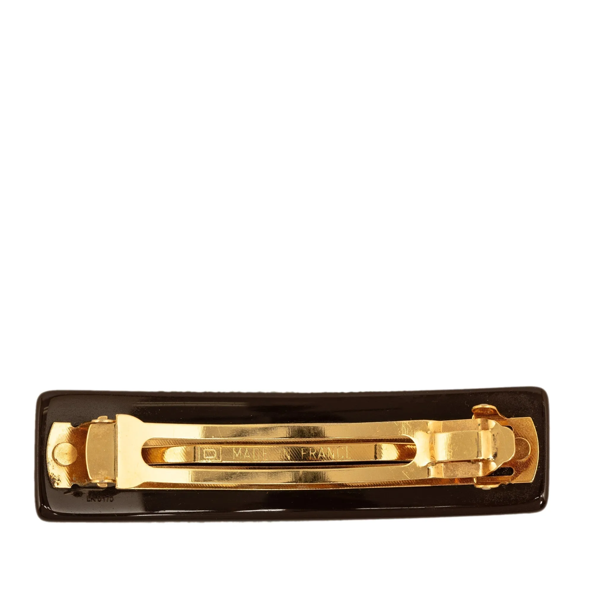 Brown Louis Vuitton Monogram Resin Inclusion Barrette