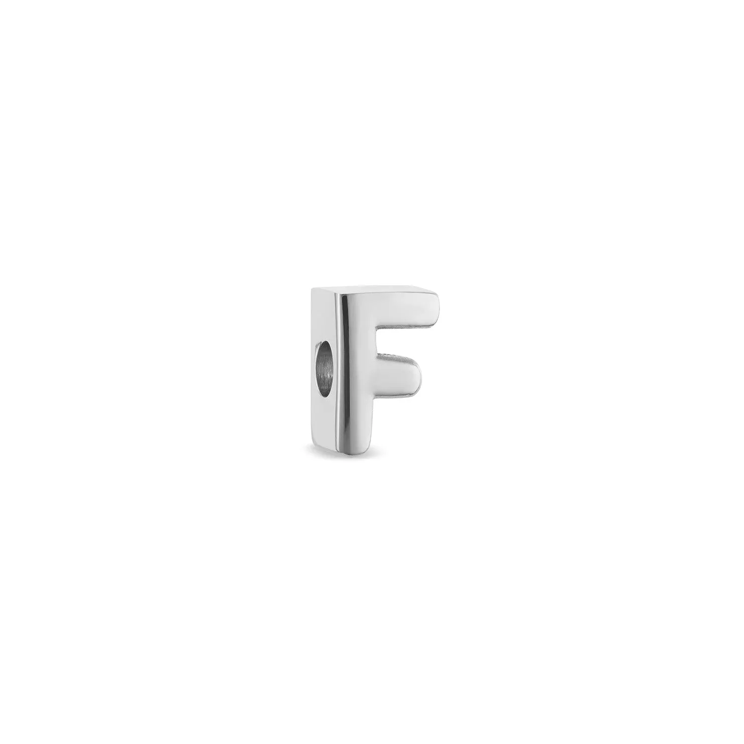 Bubble Initial Bracelet Charm (Silver)