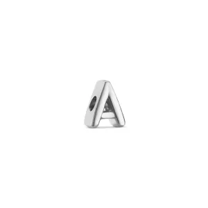 Bubble Initial Bracelet Charm (Silver)
