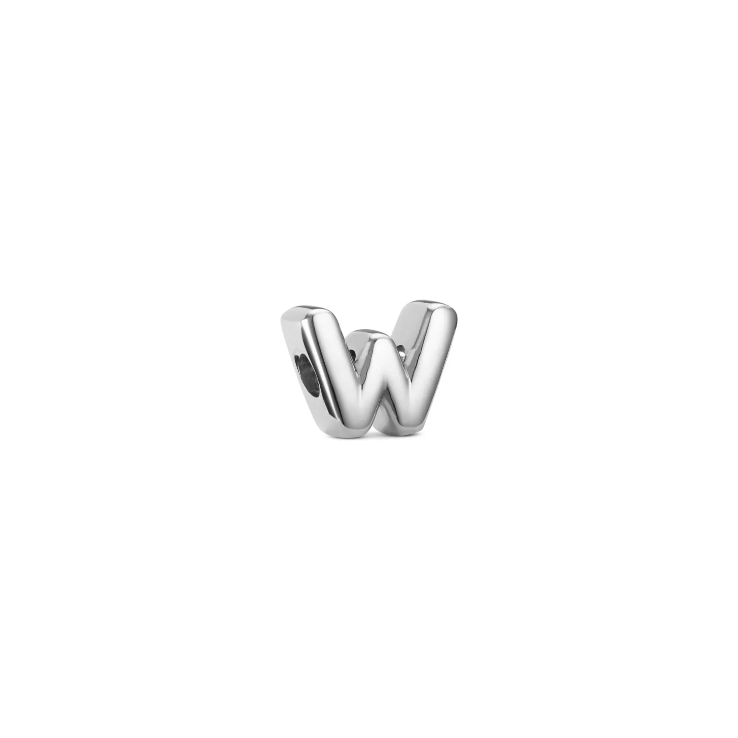 Bubble Initial Bracelet Charm (Silver)