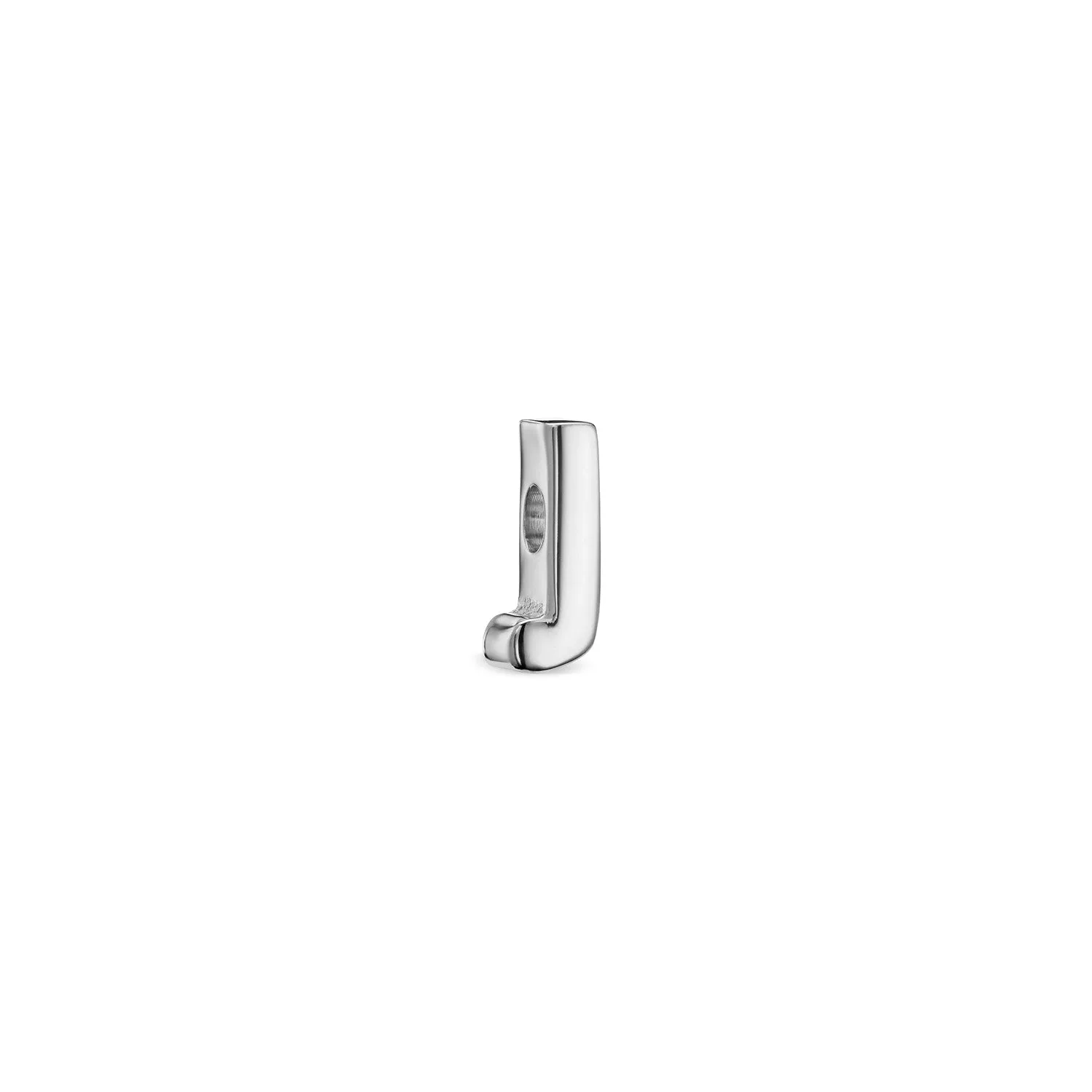 Bubble Initial Bracelet Charm (Silver)