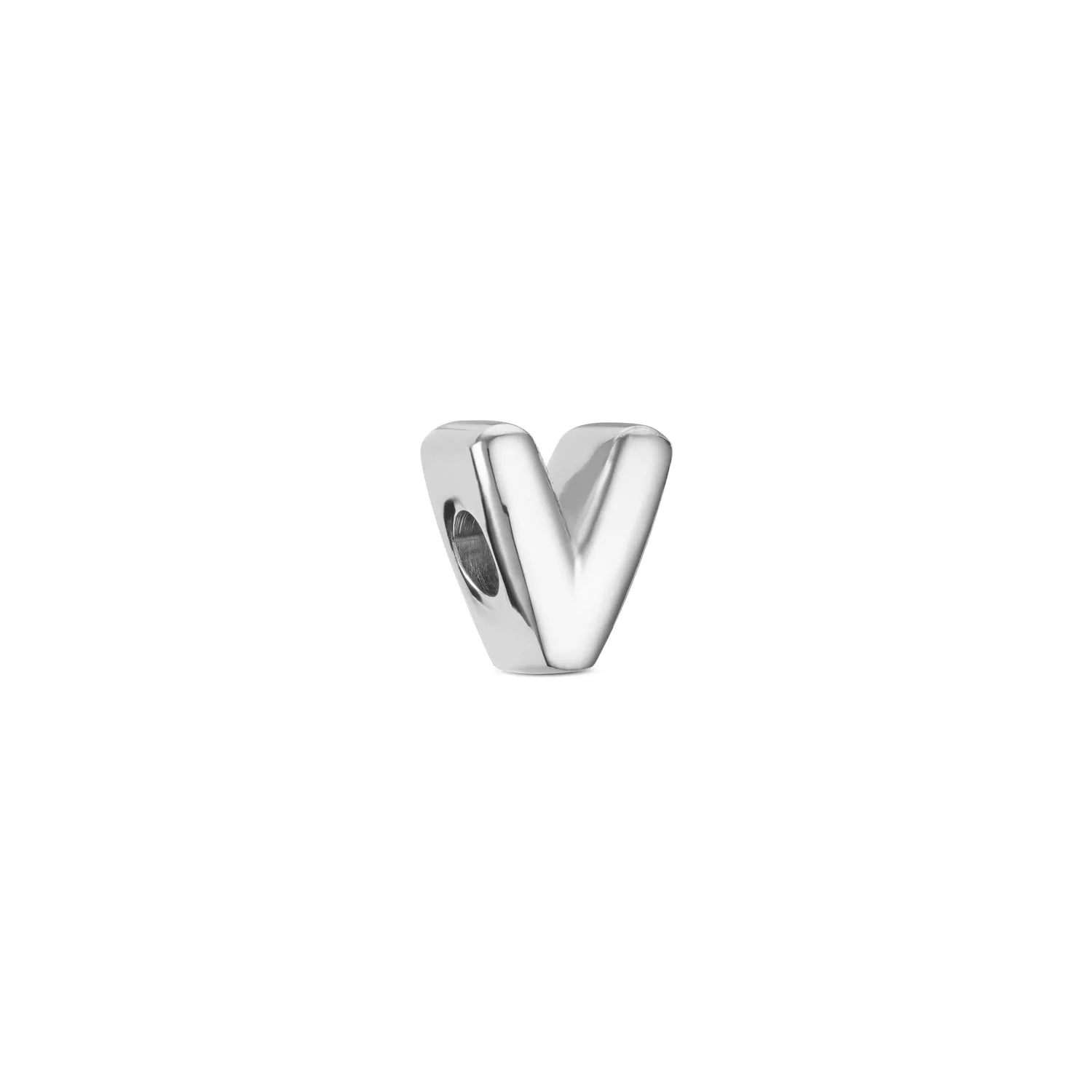 Bubble Initial Bracelet Charm (Silver)