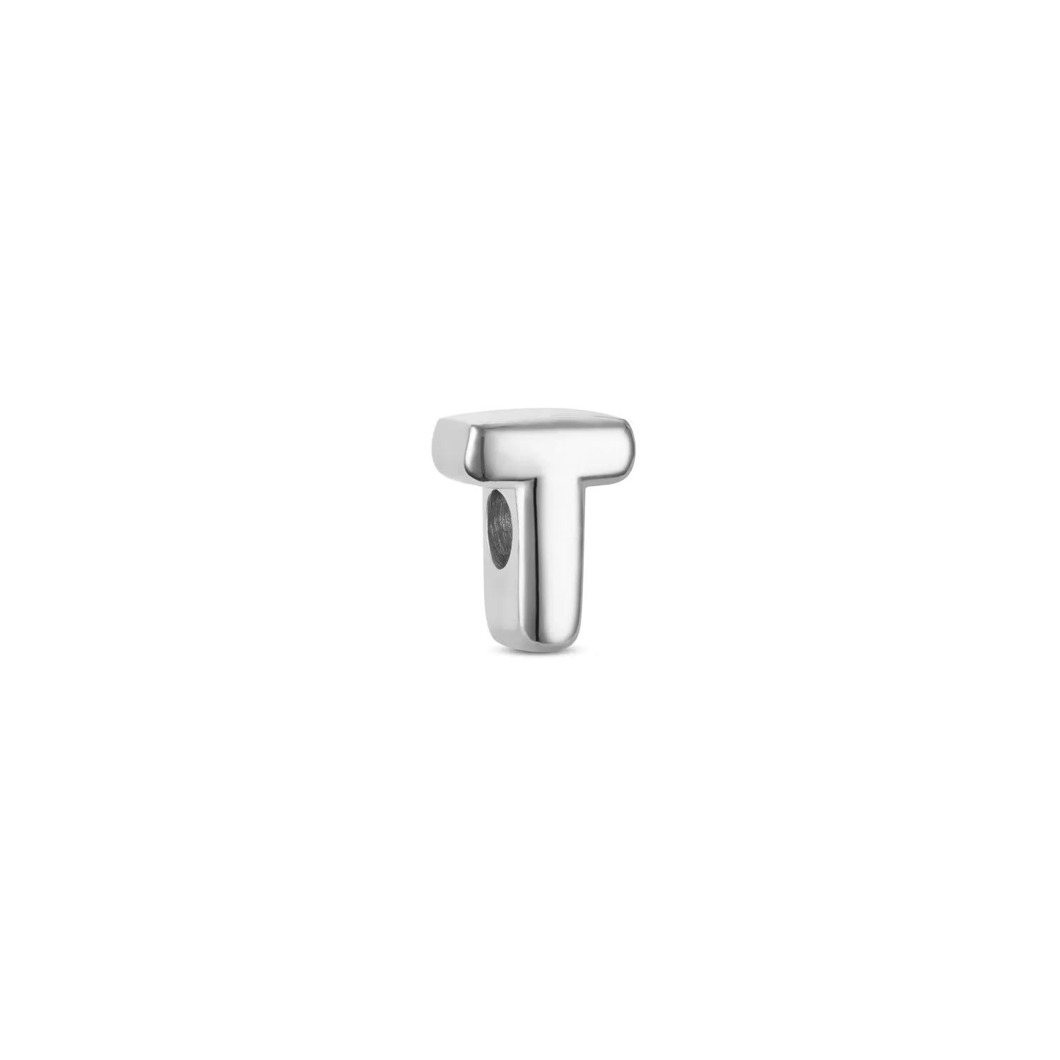 Bubble Initial Bracelet Charm (Silver)