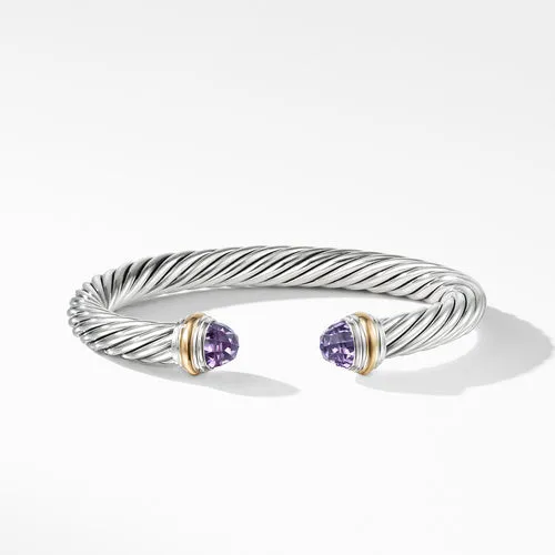 Cable Classics Collection® Bracelet with Amethyst and 14K Gold