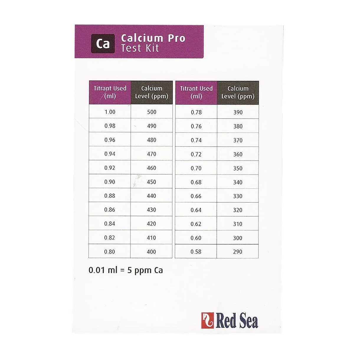 Calcium Pro Test Kit - Red Sea