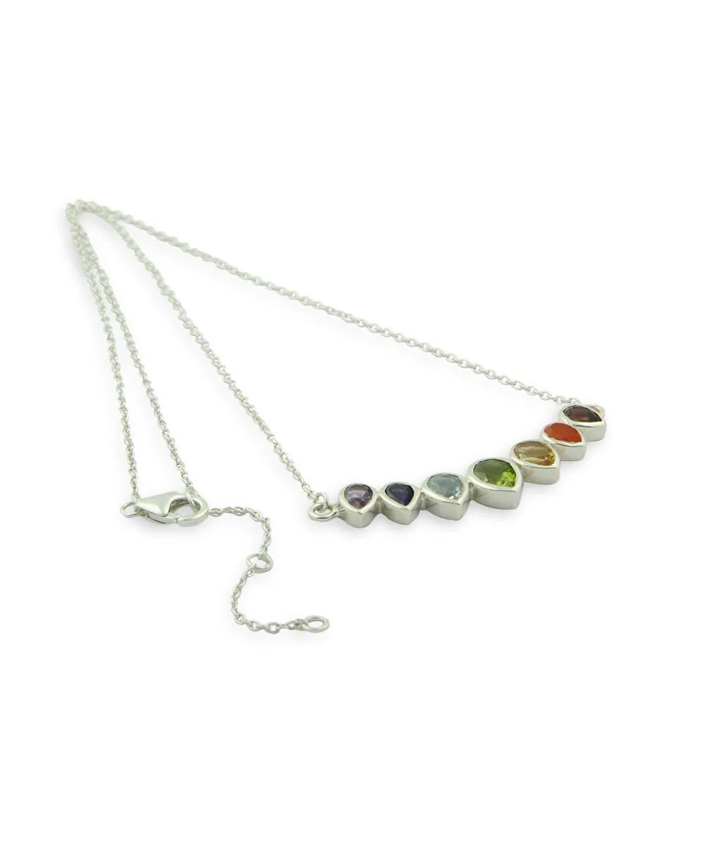 Chakra Jewelry Majestic Gemstone Chakra Necklace