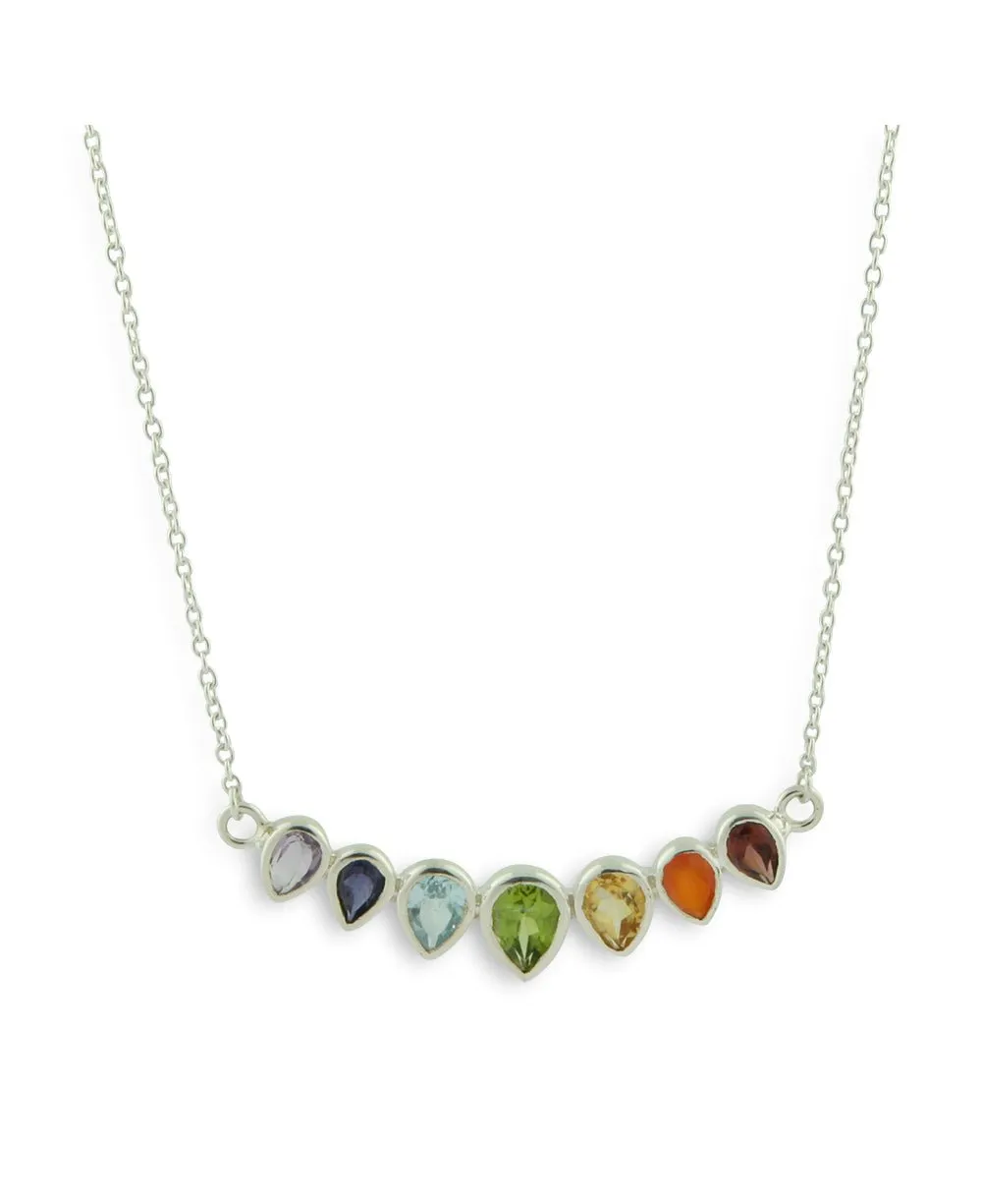 Chakra Jewelry Majestic Gemstone Chakra Necklace