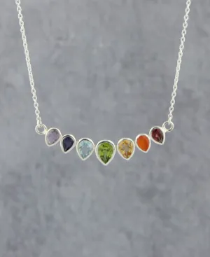 Chakra Jewelry Majestic Gemstone Chakra Necklace