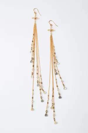 Chan Luu Rutilated Quartz Mix Chain Earrings